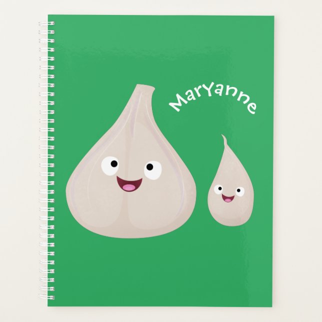 Agenda Ilustracion vegetal de personalizado de ajo dulce (Anverso)