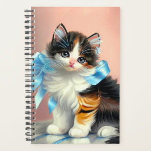 Agenda Ilustracion Vintage Calico Kitten