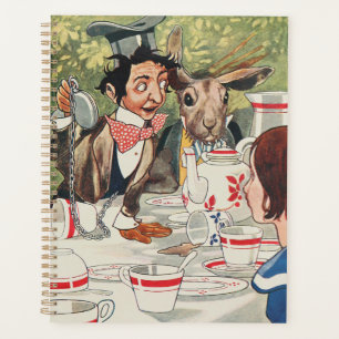 Agenda Ilustración vintage de la fiesta del té del Sombre