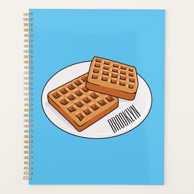 Agenda Ilustracion Waffle personalizado (Anverso)