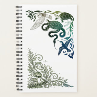 Agenda Ilustraciones de animales adorables del bosque, bú