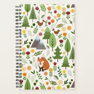 Agenda Ilustraciones de estilo escandinavo sobre el patr