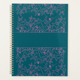 Agenda ILY Bloom - Diseño ASL de nombre personalizado