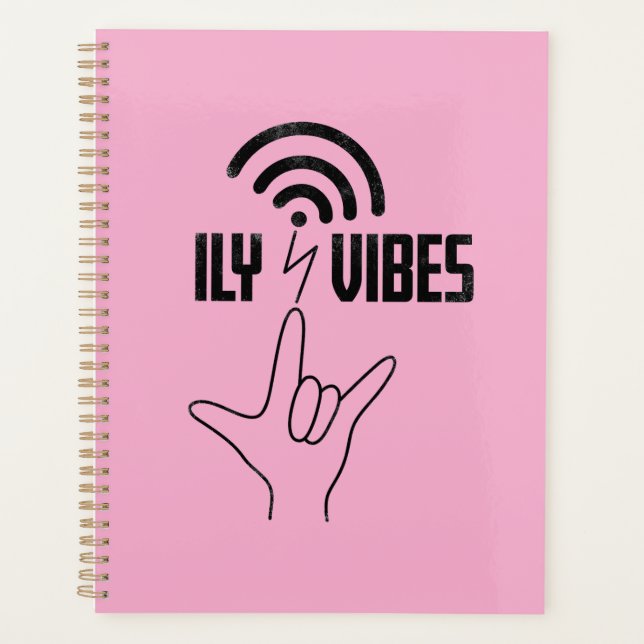 Agenda ILY Vibes - ASL Design  (Anverso)