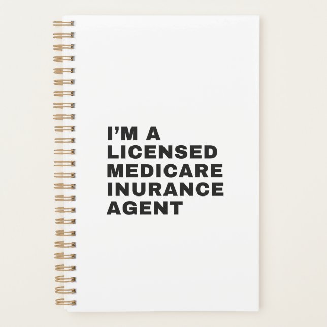 AGENDA I'M LICENSED MEDICARE INSURANCE AGENT (Anverso)
