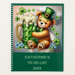 AGENDA IMAGEN DE OSO PERSONALIZADA DEL DÍA DE SAN PATRICI