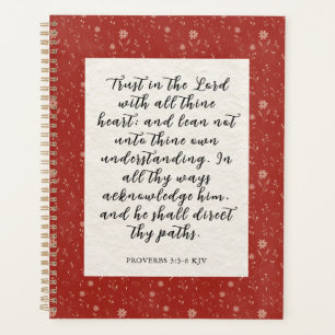 Agenda Imagen del versículo de la Biblia Proverbios 3:5-6