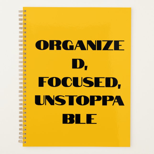 Agenda Imparable Woman Planner - Motivación y enfoque (Anverso)