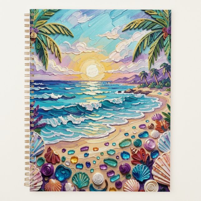 Agenda Impasto Beach and Sea Glass Sunset and Sunrise (Anverso)