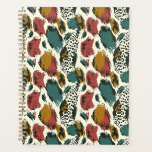 Agenda Impresión animal colorida de estilo moderno