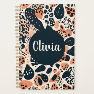 Agenda Impresión de animal de leopardo de guepardo person
