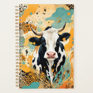 Agenda Impresión de Animal Vaca Personalizada