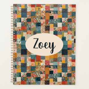 Agenda Impresión de edredón de patchwork personalizado