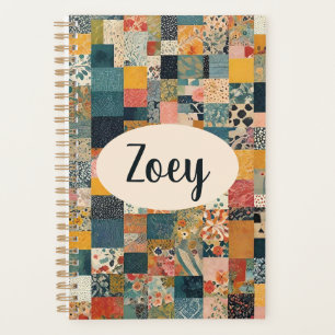 Agenda Impresión de edredón de patchwork personalizado