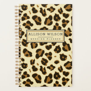 Agenda Impresión de leopardo elegante