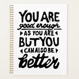 Agenda Impresión de línea de cotización motivadora