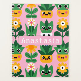 Agenda Impresión de planta en maceta personalizable linda