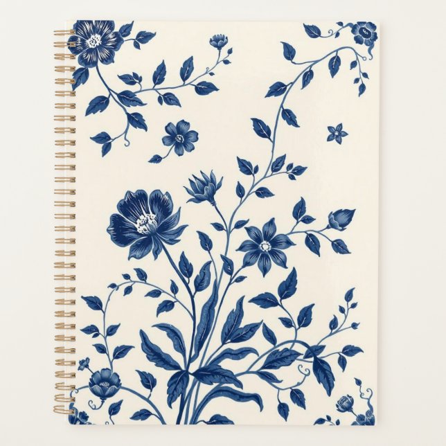 Agenda Impresión de porcelana Blue Willow linda (Anverso)