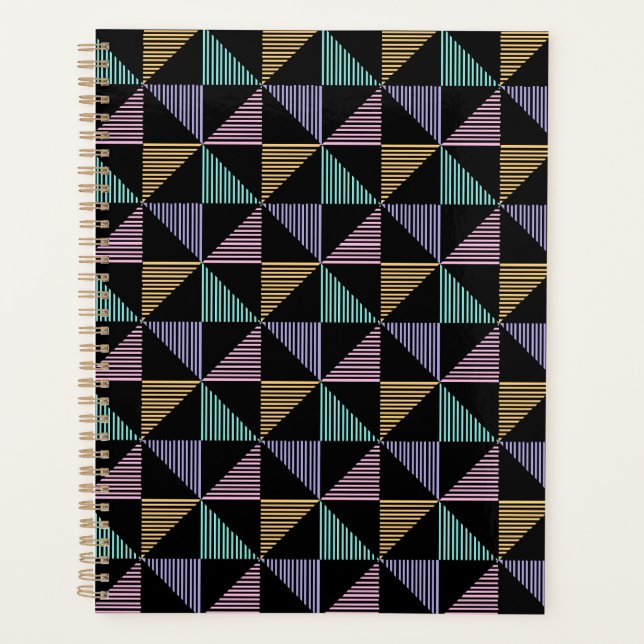 Agenda Impresión geométrica abstracta con estilo – Modern (Anverso)