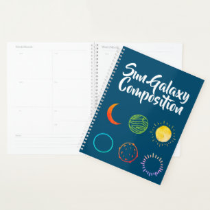 Agenda Impresionante diseño de la combinación de galaxia