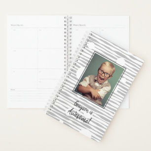 Agenda Impresionante patrón de foto y resumen personaliza