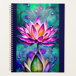 Agenda Impresionante retrato rosa de las flores de Lotus