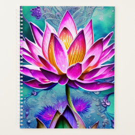 Agenda Impresionante retrato rosa de las flores de Lotus
