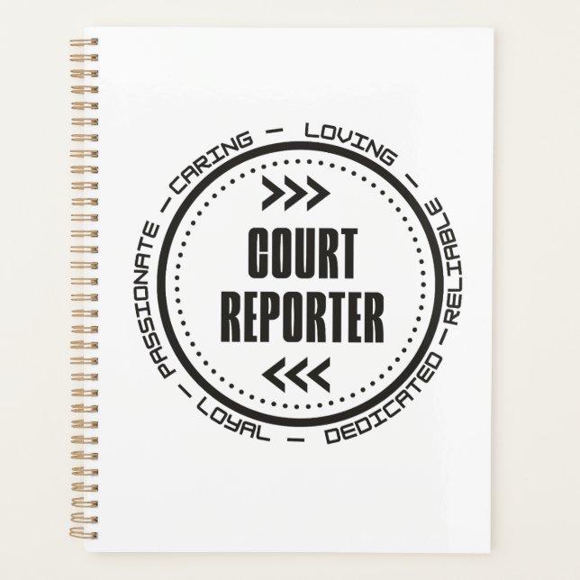 Agenda Increíble reportero judicial (Anverso)