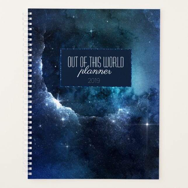 Agenda Indigo Star Galaxy Starfield Planner (Anverso)