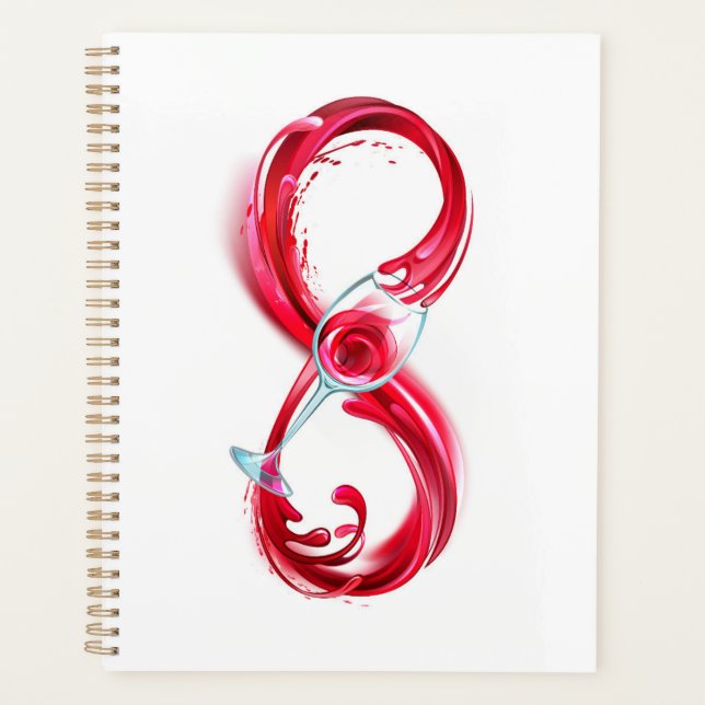 Agenda Infinito con vino Rojo (Anverso)