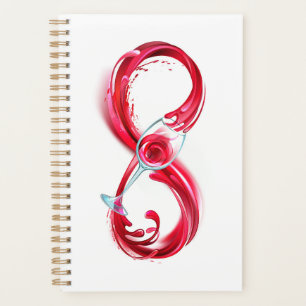 Agenda Infinito con vino Rojo