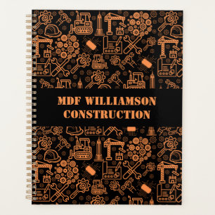 Agenda Ingeniero arquitectónico negro y marrón