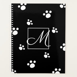 Agenda Inicial Impresión de la garra de perro de color