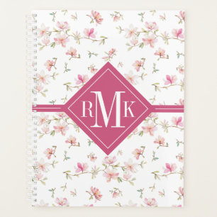 Agenda Inicial   Patrón de flor de color rosa suave