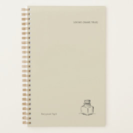 Agenda Ink Pot Minimalist Book Lover planner