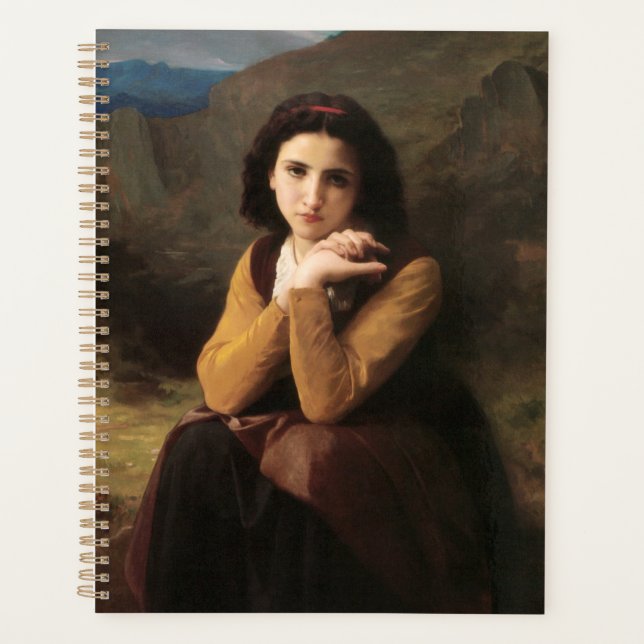 Agenda Inocencia Mignon de Muchacha Adolescente, Bouguere (Anverso)