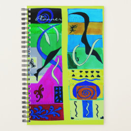 Agenda Inspiración abstracta amarilla moderna de matisse