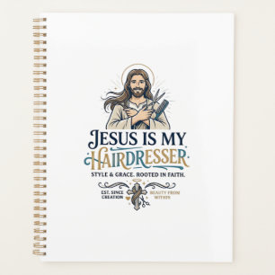Agenda Inspiración de camiseta para peluquero de Jesús Be