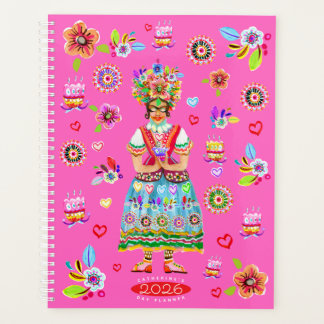 Agenda Inspiración del Arte Popular de Flores de Frida Ka