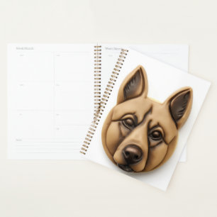 Agenda Inspiración en 3D del perro maliní belga