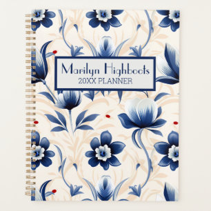 Agenda Inspiración francesa azul y crema