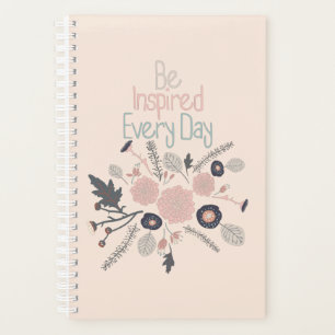 Agenda Inspirar las flores botánicas rosadas