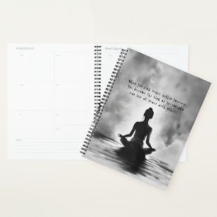 Agenda Instructor de Meditación de Yoga Pintura de Tinta 