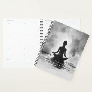 Agenda Instructor de Meditación de Yoga Pintura de Tinta