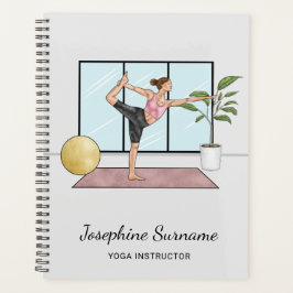 Agenda Instructor de Yoga Pose de Bailarina Nombre Person