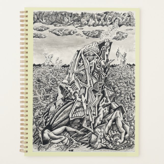 Agenda Intimidación, dibujo de tinta (Anverso)