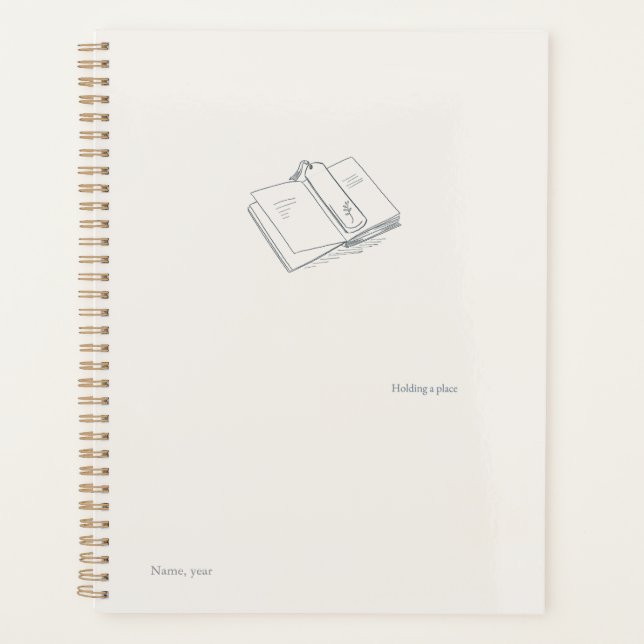 Agenda Introvert Minimalist Black and White Art Planner (Anverso)