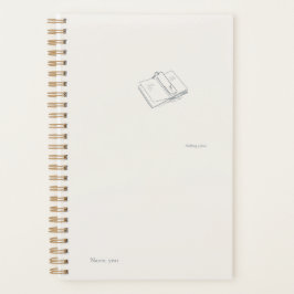 Agenda Introvert Minimalist Black and White Small Planner