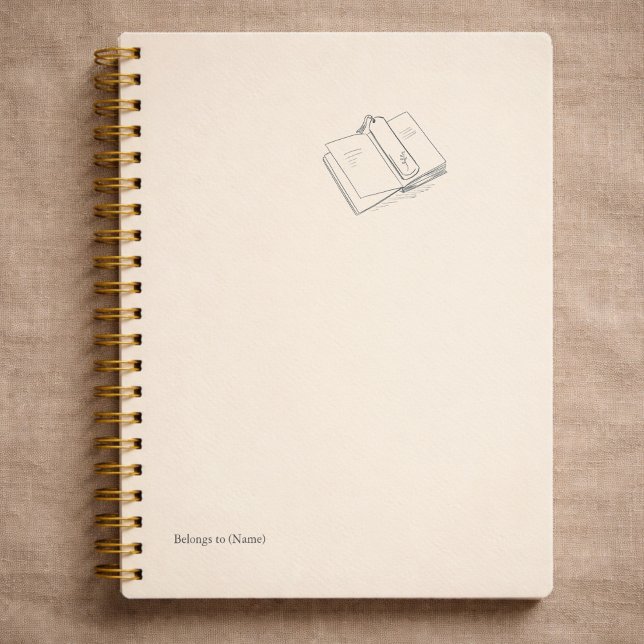Agenda Introvert Minimalist Line Art Literary Gift (Subido por el creador)