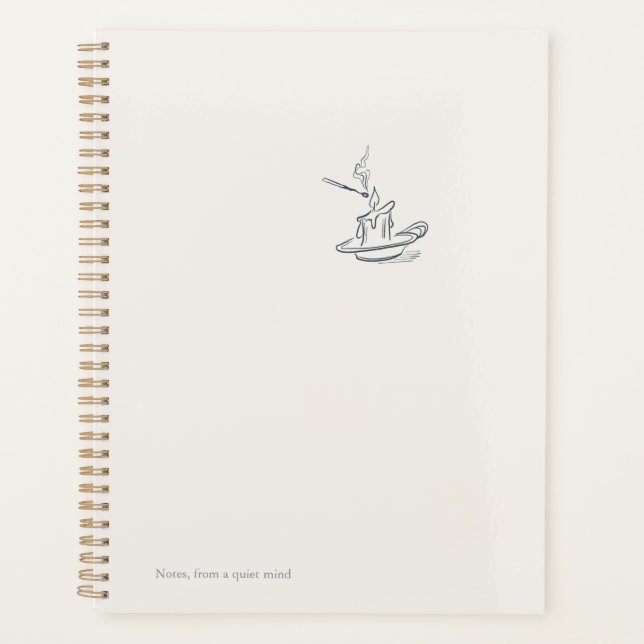 Agenda Introvert Quiet Solitude Minimalist Planner (Anverso)